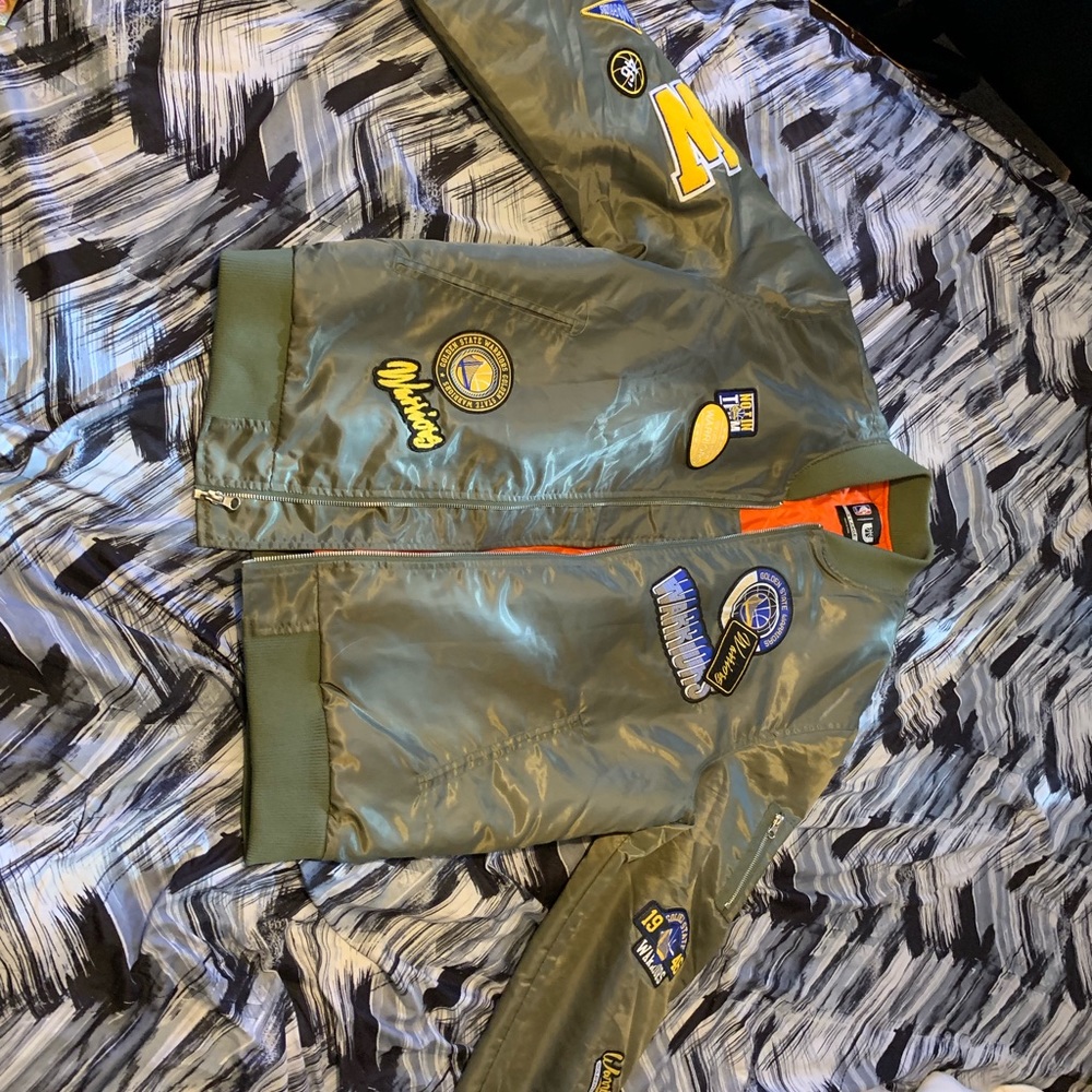 Official NBA Varsity-Style Warriors Jacket